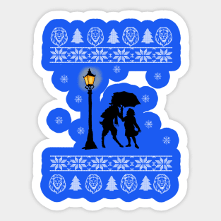 Narnia Christmas sweater Sticker